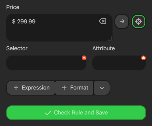 Direction Rule settings Direction Rule settings