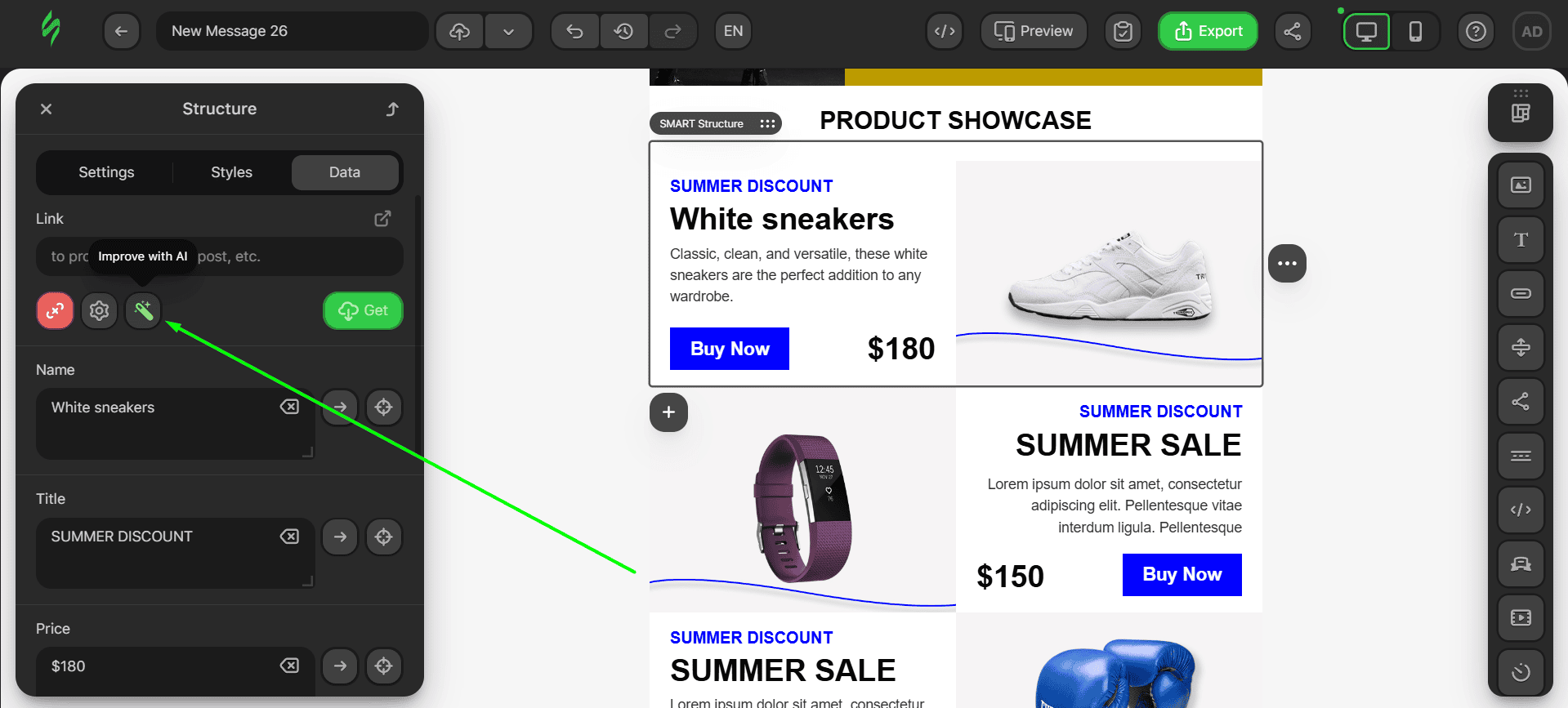 Tweaking module texts with AI Tweaking module texts with AI