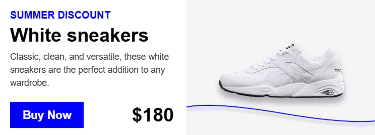 Product card with image and text Product card with image and text