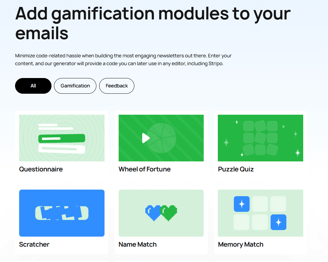 Interactive module generator