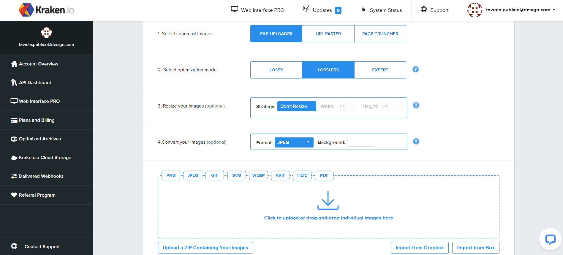 AI-powered image optimization _ Kraken.io AI-powered image optimization _ Kraken.io