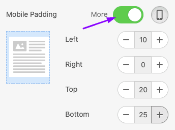 Setting Different Padding Values for Mobile Devices Setting Different Padding Values for Mobile Devices