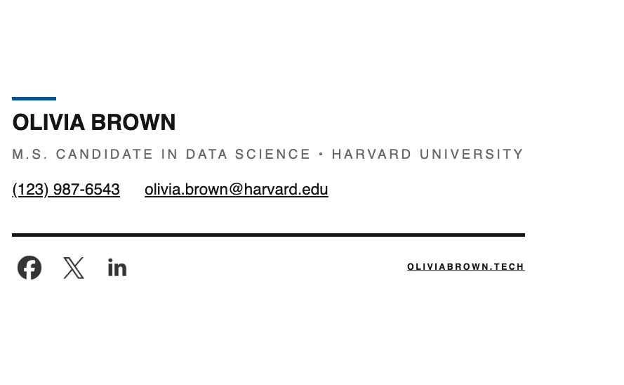 College student email signature example _ Created with the Stripo email signature generator