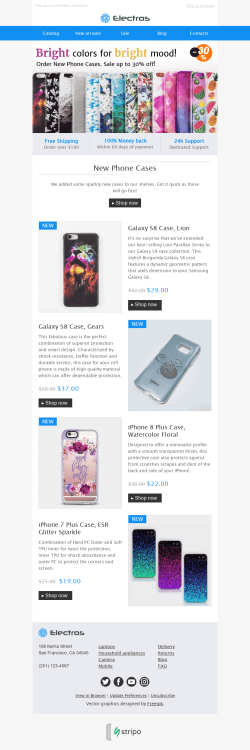 Sparkly Mood Email Template by Stripo.email