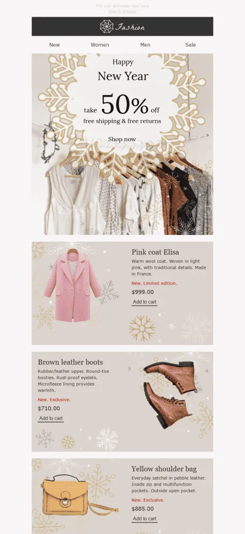 2000-Stripo-Fashion-Holiday-newsletter-New-Year-Snow-Queen-email-web
