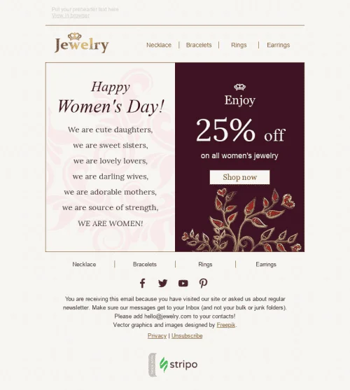 3374-Stripo-Jewelry-Holiday-newsletter-Womens-day-Fine-Words-email-web
