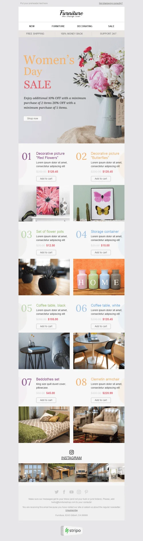 4573-Stripo-Furniture-Home-Decor-Holiday-newsletter-Womens-day-Bright-Spring-email-web