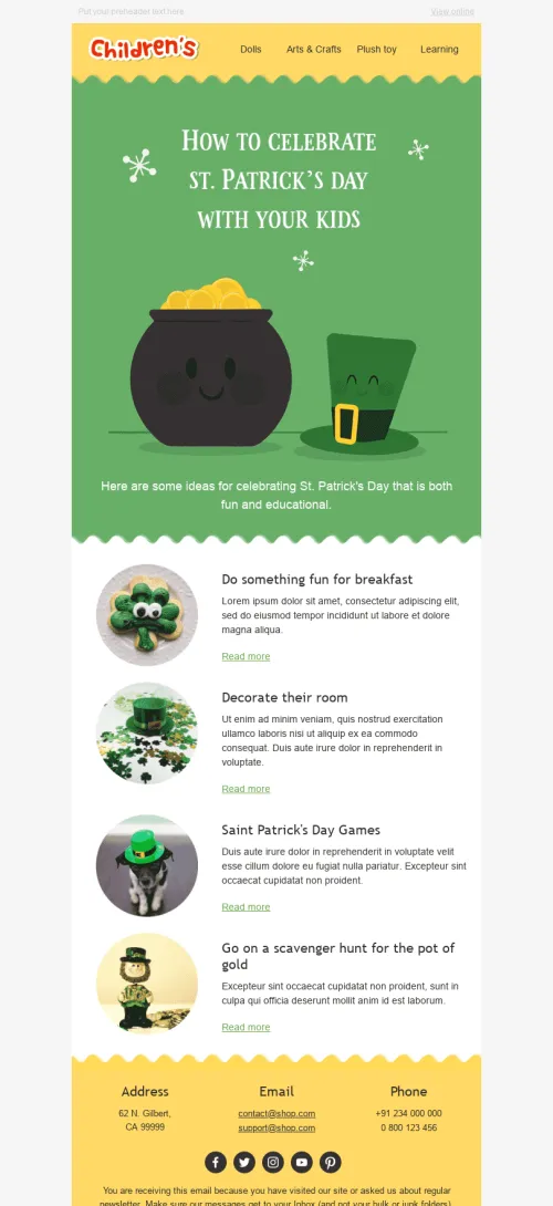 4742-Stripo-Children-Holiday-newsletter-Happy-St-Patrick’s-Day-Fun-Ideas-email-web