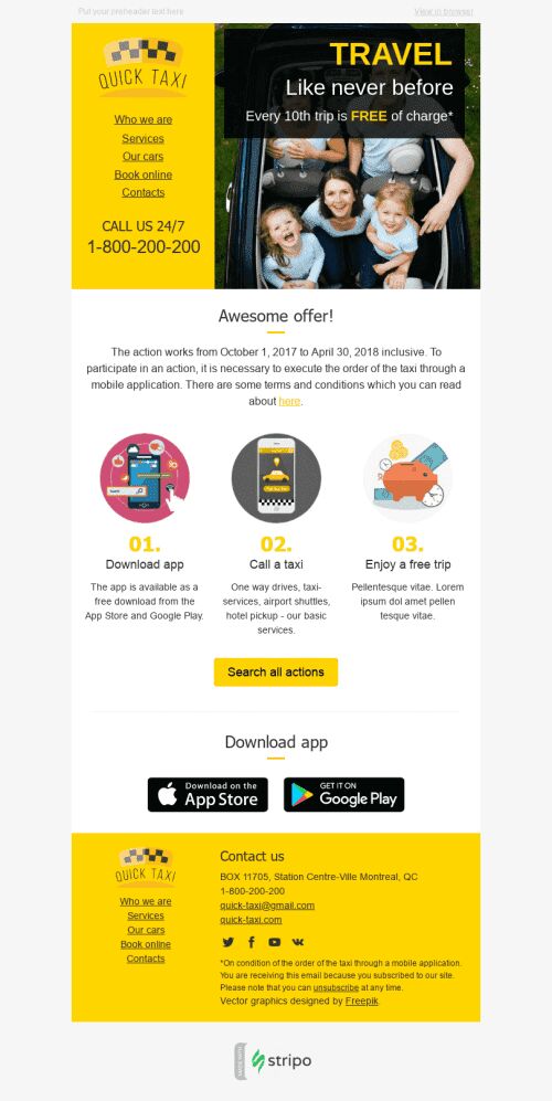 Rabatte E-Mail-Vorlage "Fantastischer Deal" für Auto & Motor-Branche Ansicht auf Mobilgeräten
