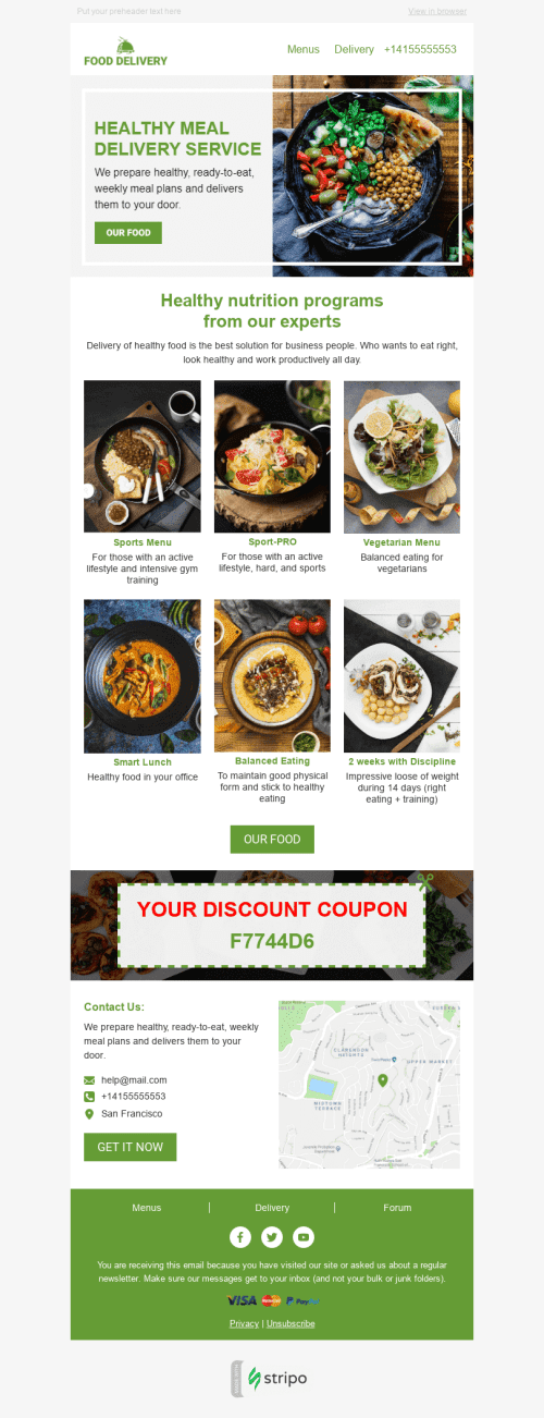 Eating at home Email Template by Stripo.email