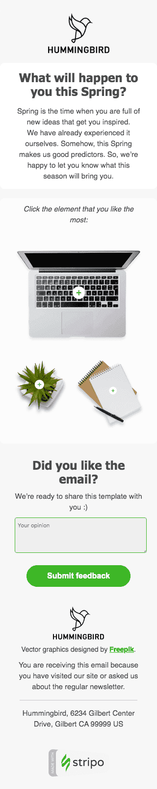 Промо шаблон листа «Прогнози на весну» для індустрії «Навчання та Інформація» мобільний вигляд