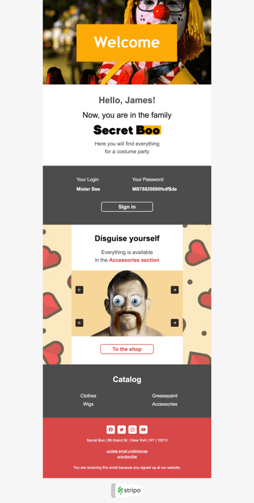 Masquerade Email Template by Stripo.email