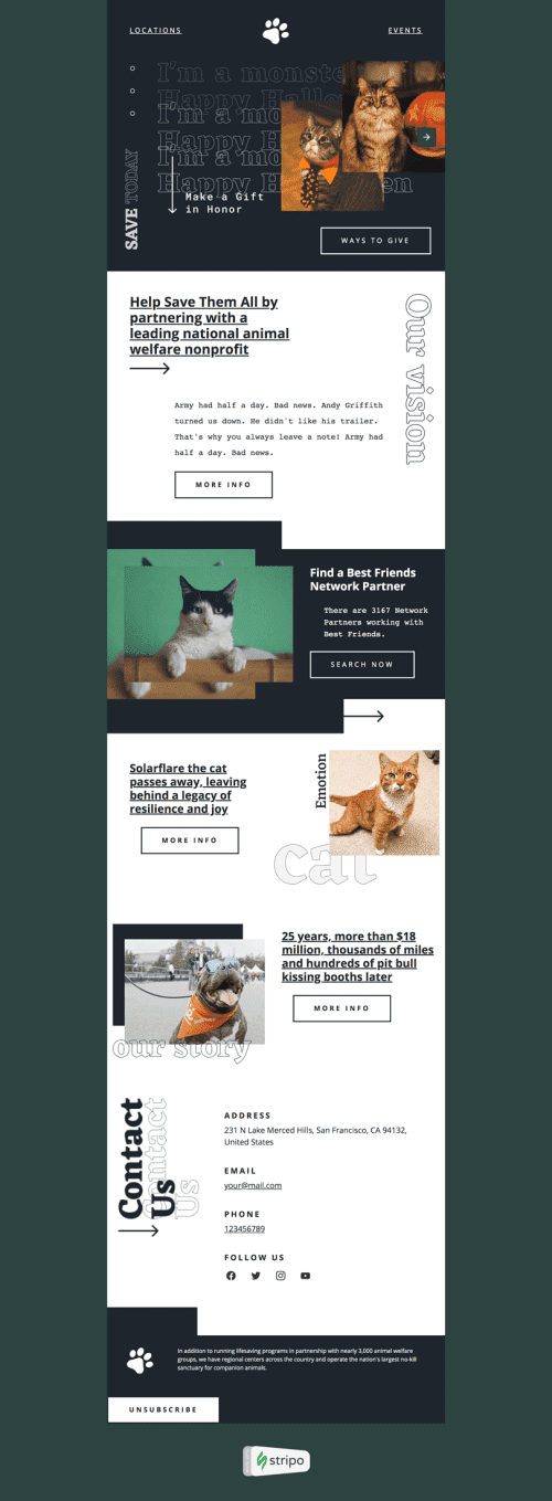 Outside Mail Format Help From Outside Email Template by Stripo.email