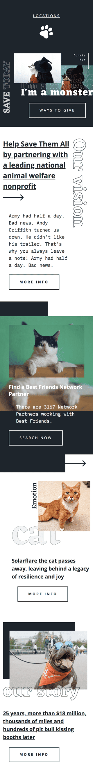 Шаблон письма к празднику Хэллоуин «Помощь Извне» для индустрии «Животные» мобильный вид