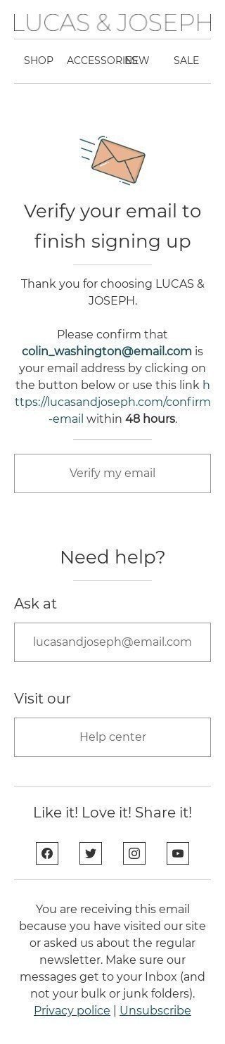 Finishing signing up Email Template by Stripo.email