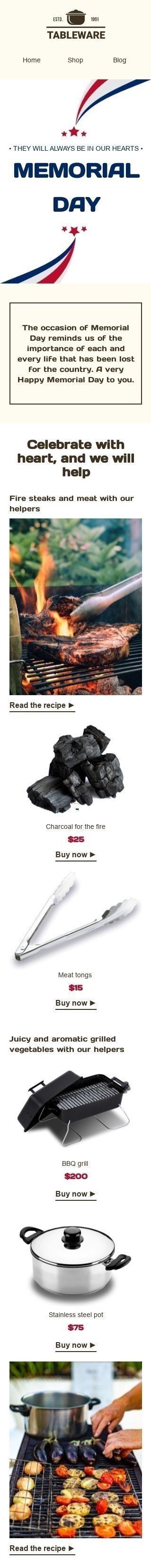 Шаблон листа до свята День пам'яті «Назавжди в наших серцях» для індустрії «Меблі, Будинок, Декор» мобільний вигляд