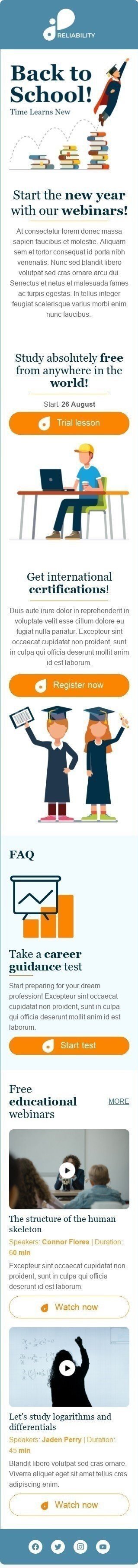 Шаблон листа до свята 1 вересня «Отримайте міжнародні сертифікати» для індустрії «Навчання та Інформація» мобільний вигляд