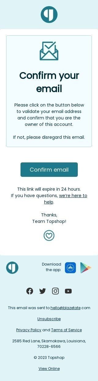 Confirm your email Email Template by Stripo.email