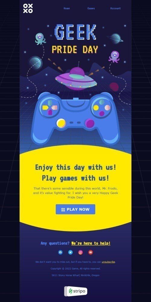 16 Gaming Email Templates 📠| Free Gaming HTML Email Template — Stripo ...