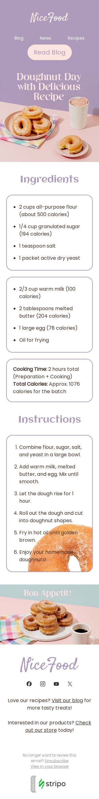 Nice recipe Email Template by Stripo.email