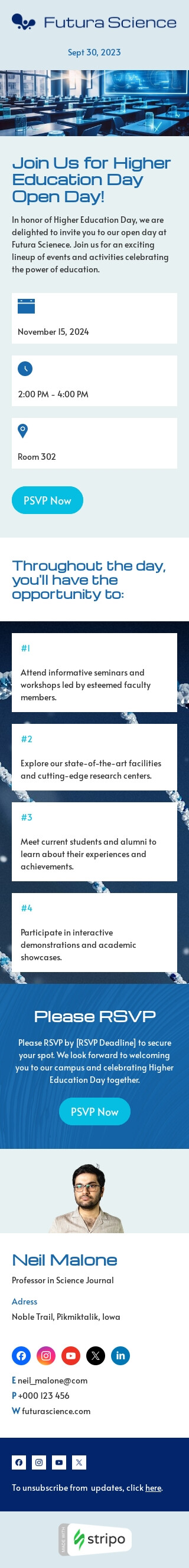 Open day Email Template by Stripo.email