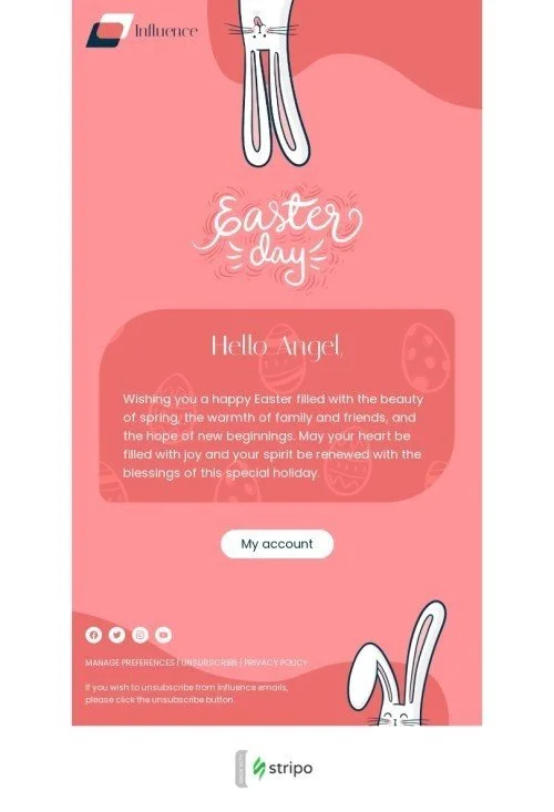 Easter email template "Easter day" for business industry