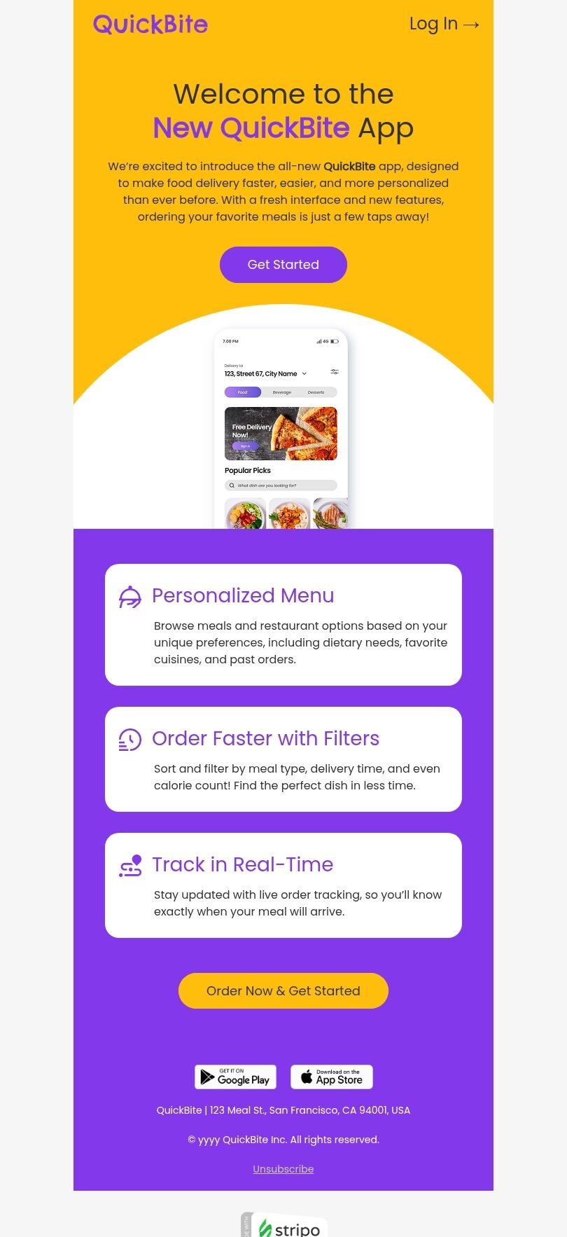 delicious - email food template | food email templates... 124 Food Email Templates 📭 | Free Food HTML Email Template — Stripo.email ️