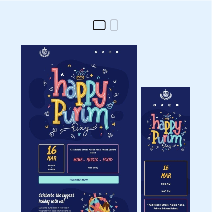 Inizia con un'anteprima dell'email.