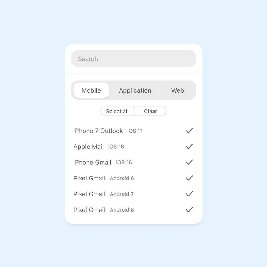 Test con Email on Acid.